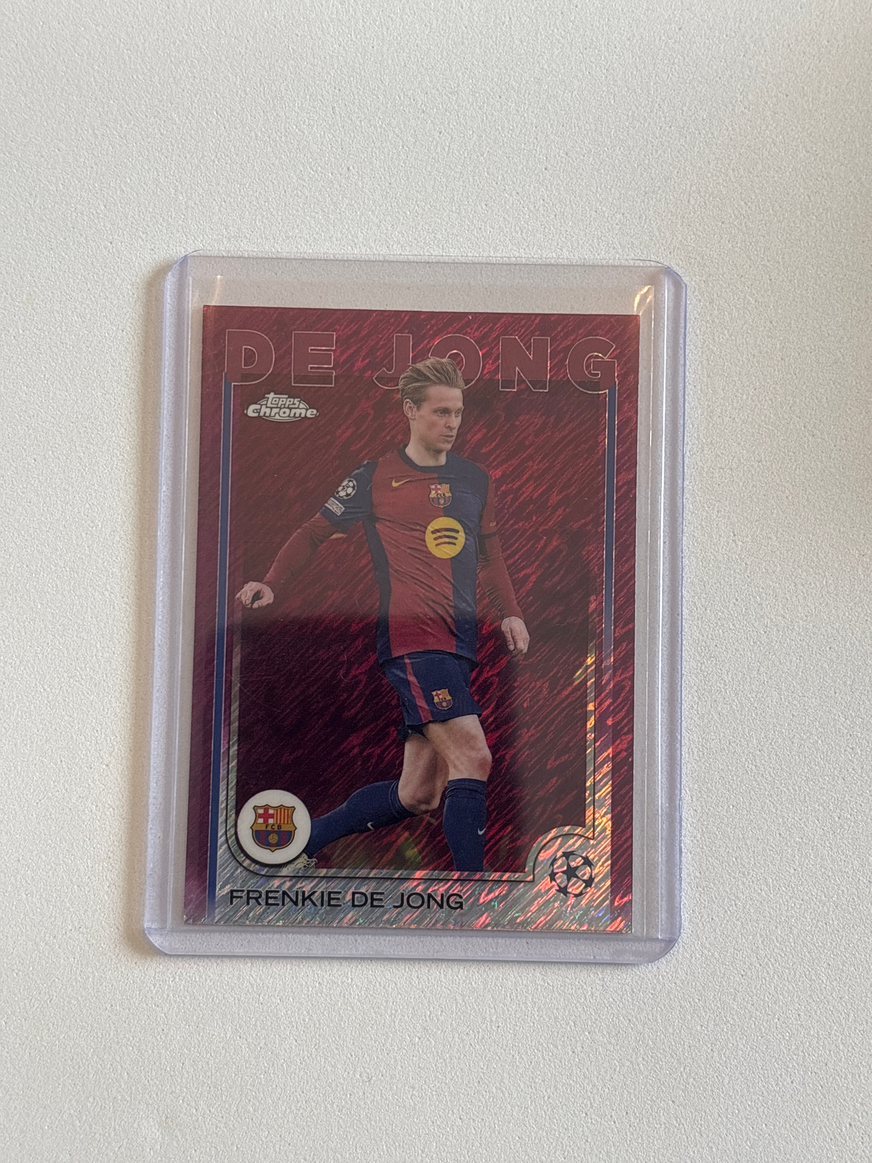 De Jong - Topps UCC Magenta Shimmer