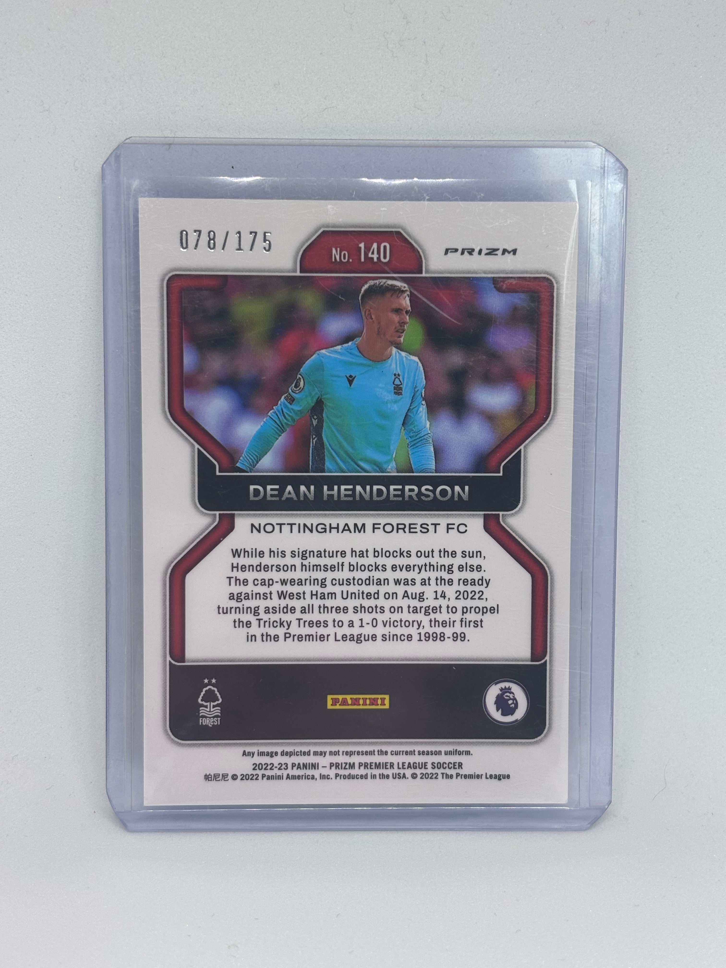 Dean Henderson - Blue Prizm 078/175